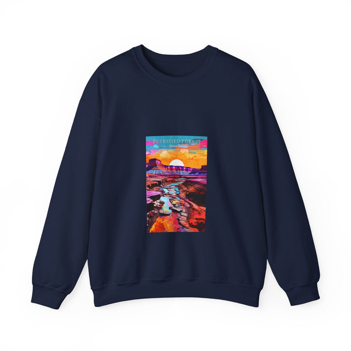 Petrified Forest National Park - Pop Art Inspired Crewneck Sweatshirt - My Nature Book Adventures