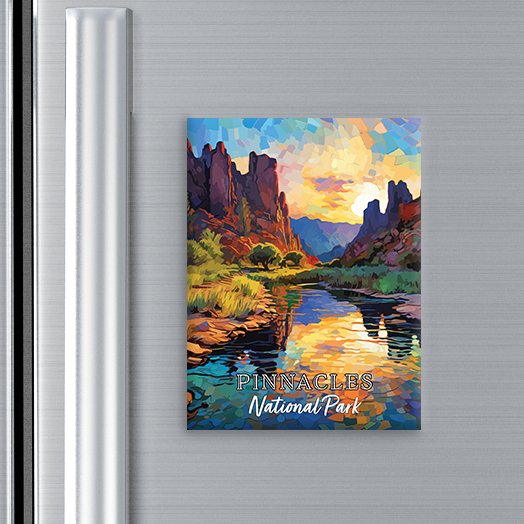Pinnacles National Park Magnet - Pop Art-Inspired Classic Keepsake Collection - My Nature Book Adventures