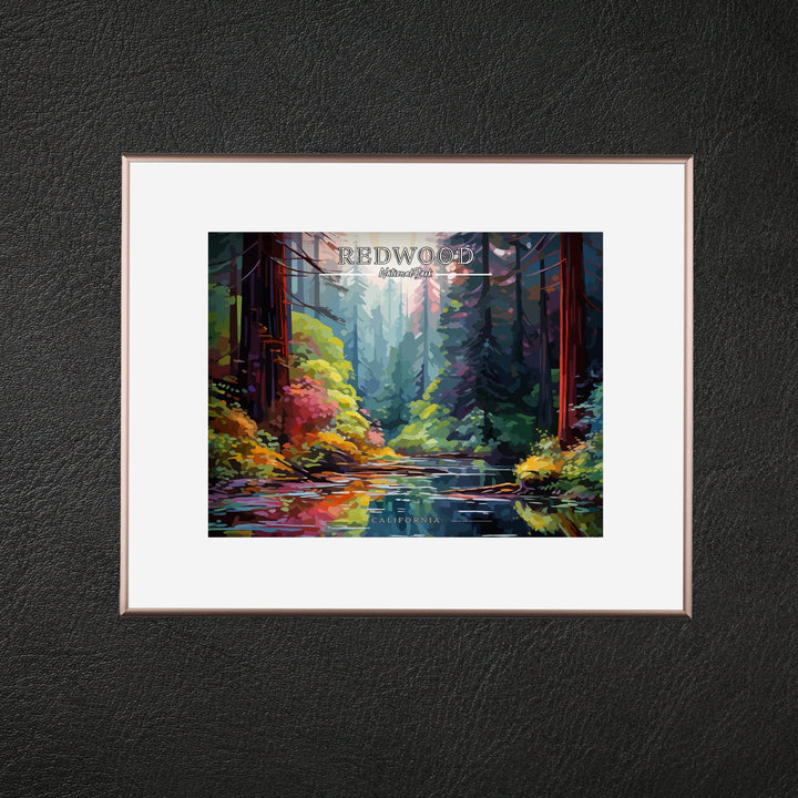 Redwood National Park Commemorative Poster: A Pop Art Tribute - My Nature Book Adventures