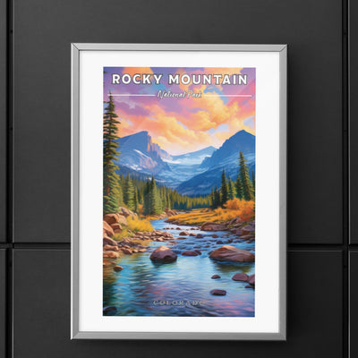 Rocky Mountain National Park Commemorative Poster: A Pop Art Tribute - My Nature Book Adventures