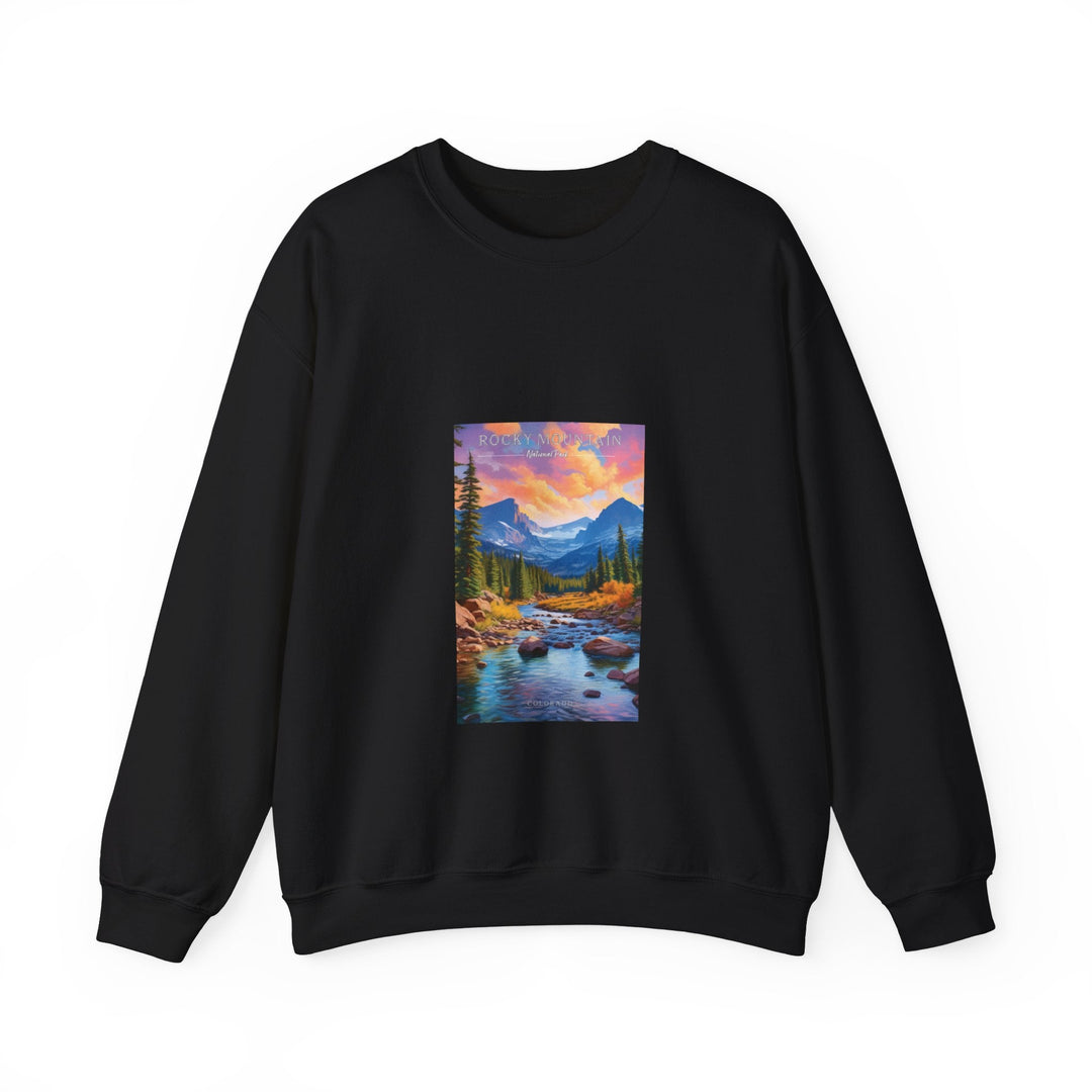 Rocky Mountain National Park - Pop Art Inspired Crewneck Sweatshirt - My Nature Book Adventures