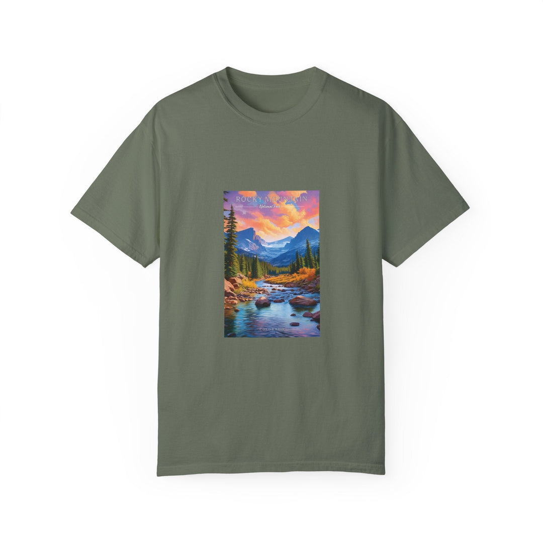 Rocky Mountain National Park Pop Art T-shirt - My Nature Book Adventures