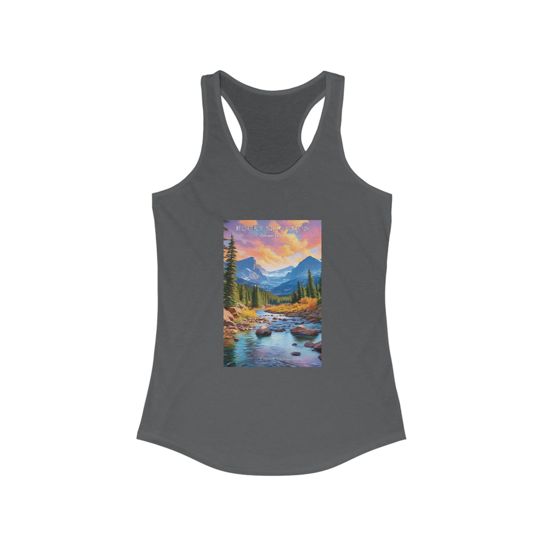 Rocky Mountain National Park Women's Racerback Tank - My Nature Book Adventures