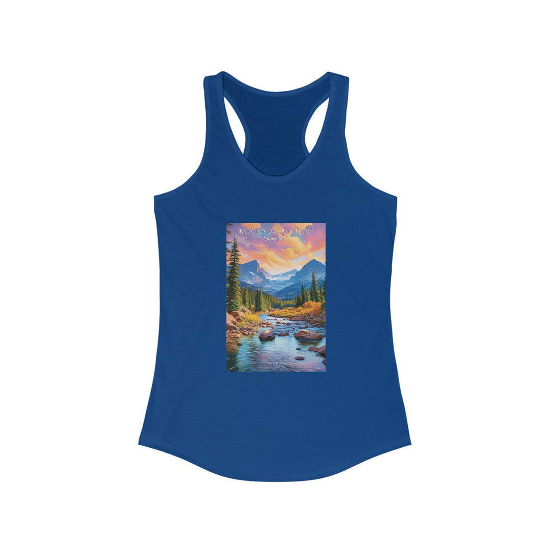 Rocky Mountain National Park Women's Racerback Tank - My Nature Book Adventures