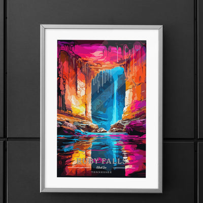 Ruby Falls - Must See Commemorative Poster: A Pop Art Tribute - My Nature Book Adventures