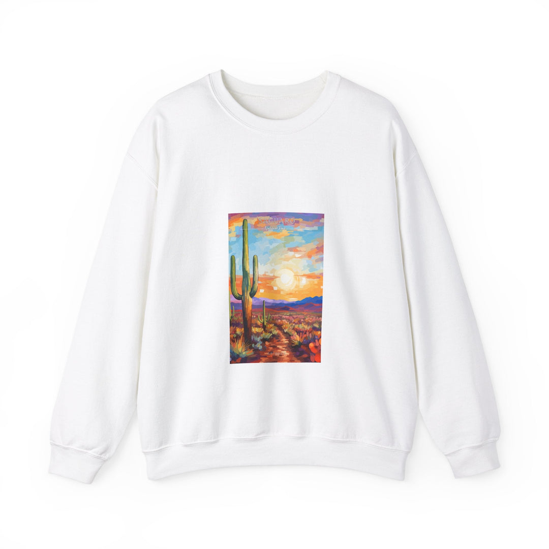 Saguaro National Park - Pop Art Inspired Crewneck Sweatshirt - My Nature Book Adventures