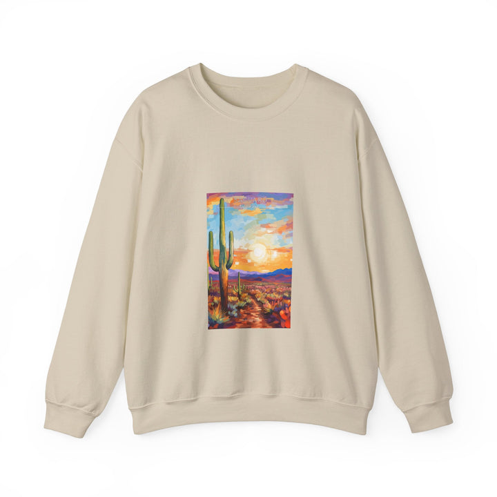 Saguaro National Park - Pop Art Inspired Crewneck Sweatshirt - My Nature Book Adventures