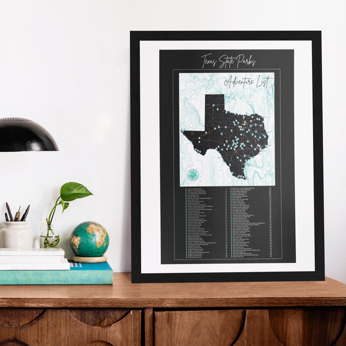 Texas Book + Best Swimming + order Best Hiking + Adventure List Poster Combo