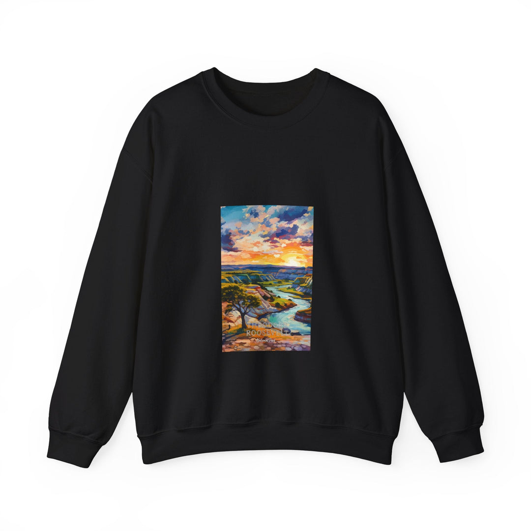 Theodore Roosevelt National Park - Pop Art Inspired Crewneck Sweatshirt - My Nature Book Adventures