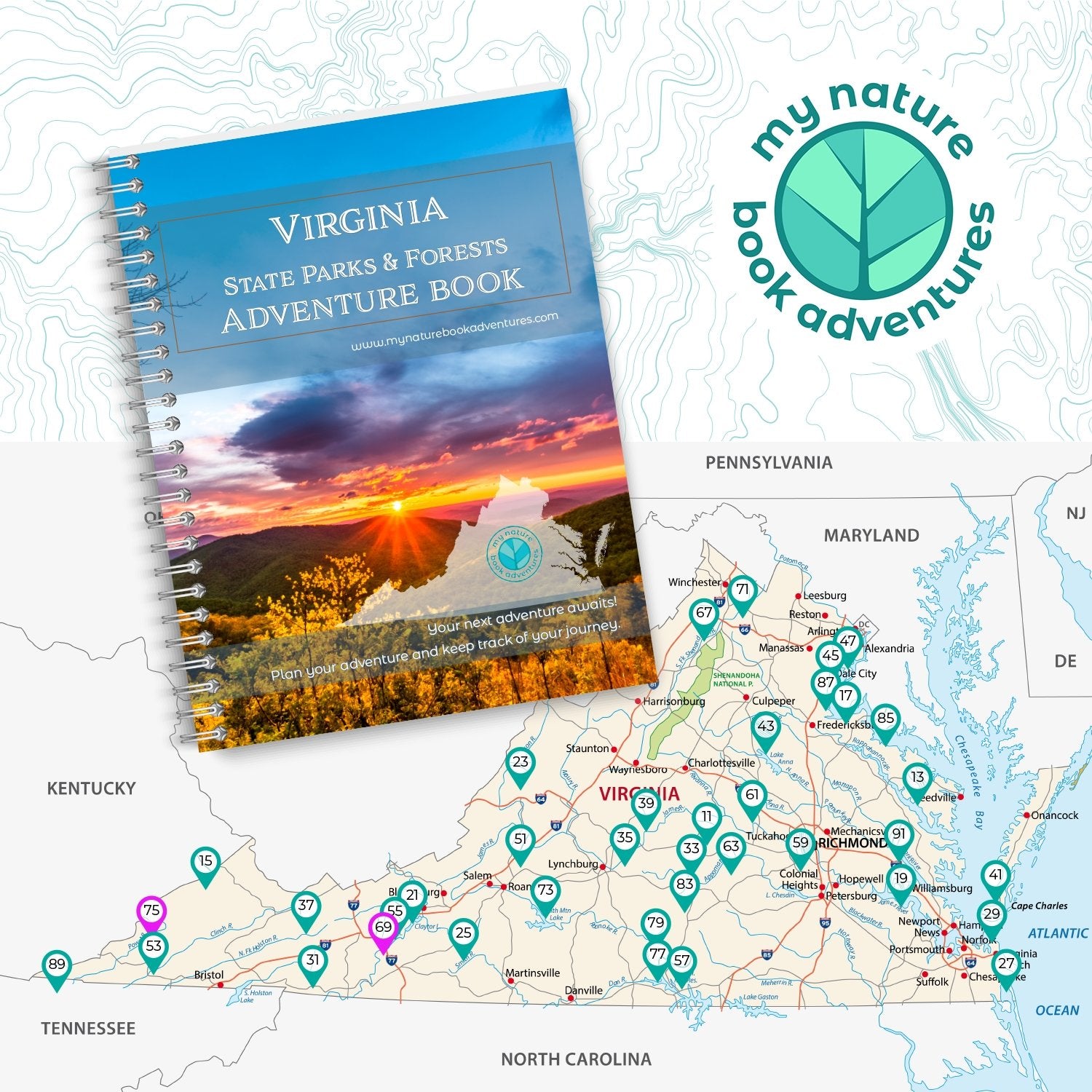 Virginia State Parks & Forests - Adventure Planning Journal