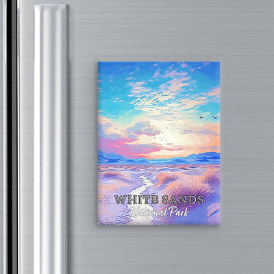 White Sands National Park Magnet - Pop Art-Inspired Classic Keepsake Collection - My Nature Book Adventures
