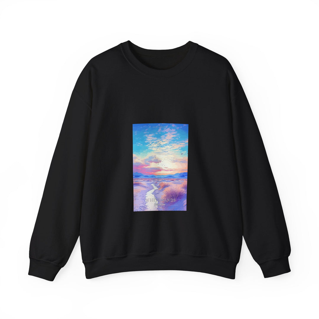 White Sands National Park - Pop Art Inspired - Unisex Heavy Blend™ Crewneck Sweatshirt - My Nature Book Adventures