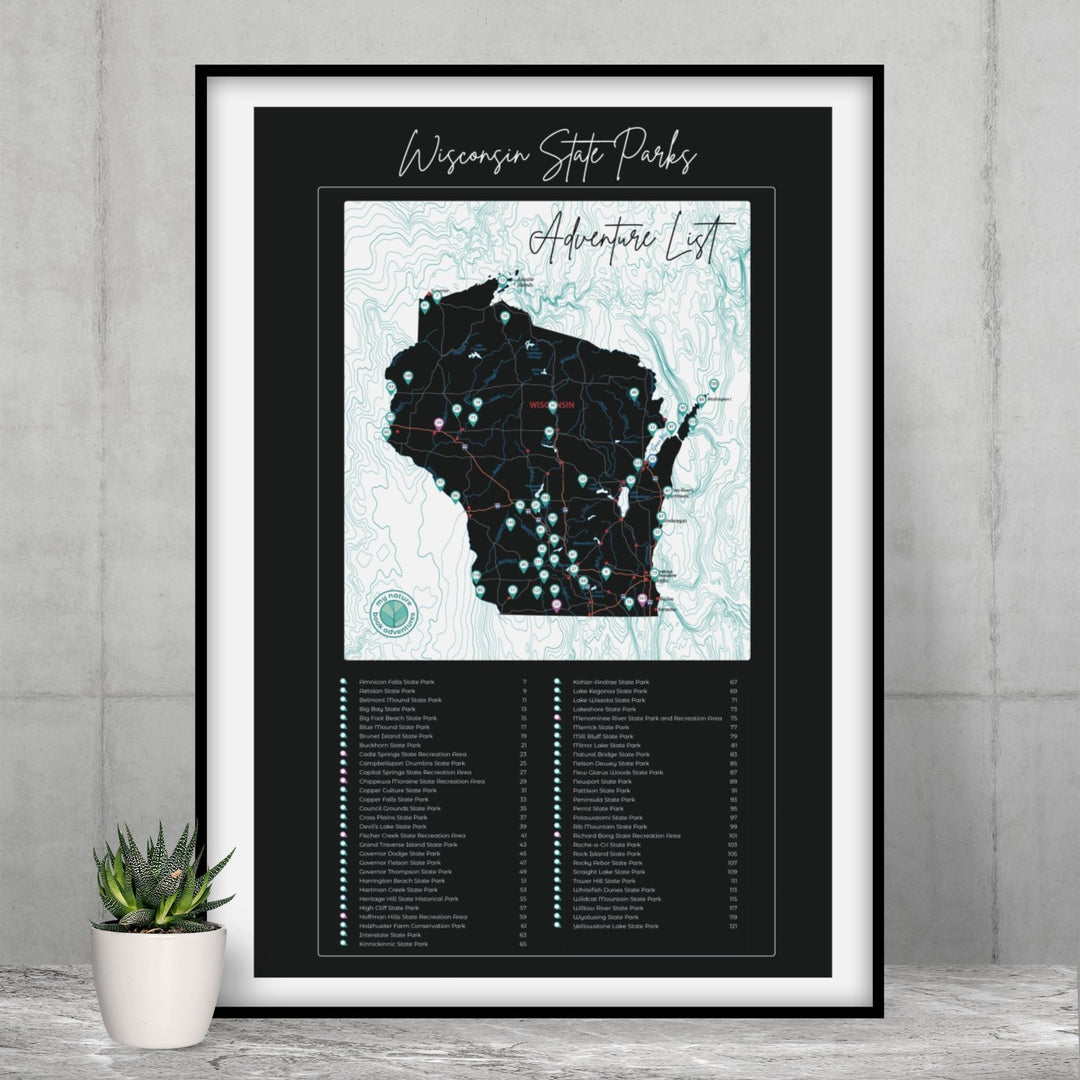 POSTER - Wisconsin State Parks Adventure List