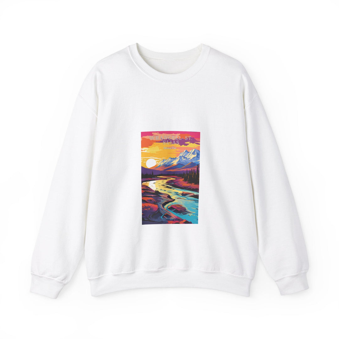 Wrangell - St. Elias National Park - Pop Art Inspired Crewneck Sweatshirt - My Nature Book Adventures