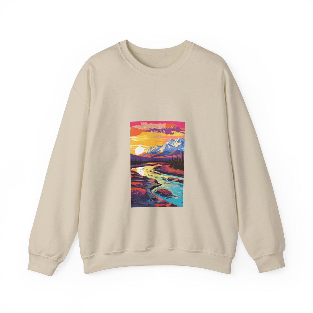 Wrangell - St. Elias National Park - Pop Art Inspired Crewneck Sweatshirt - My Nature Book Adventures