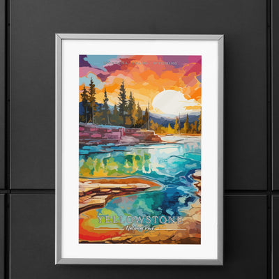 Yellowstone National Park Commemorative Poster: A Pop Art Tribute - My Nature Book Adventures