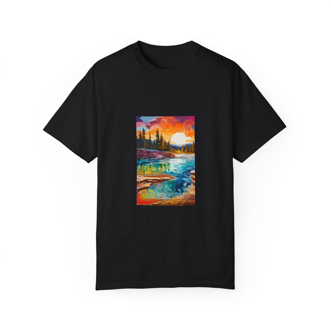 Yellowstone National Park Pop Art T-shirt - My Nature Book Adventures