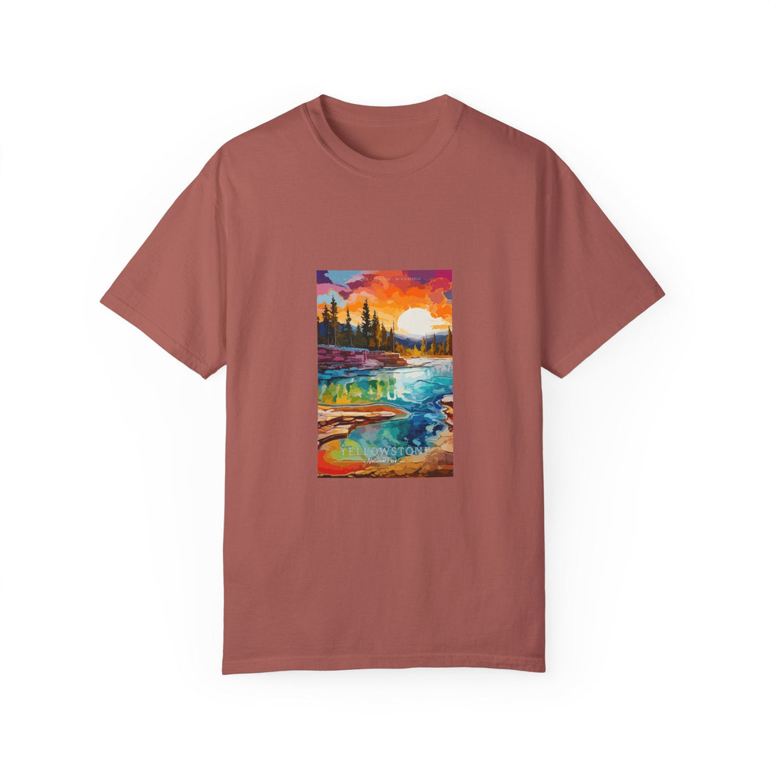 Yellowstone National Park Pop Art T-shirt - My Nature Book Adventures