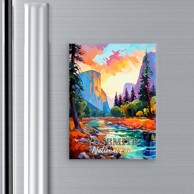 Yosemite National Park Magnet - Pop Art-Inspired Classic Keepsake Collection - My Nature Book Adventures
