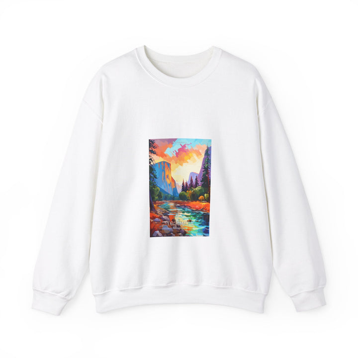 Yosemite National Park - Pop Art Inspired Crewneck Sweatshirt - My Nature Book Adventures