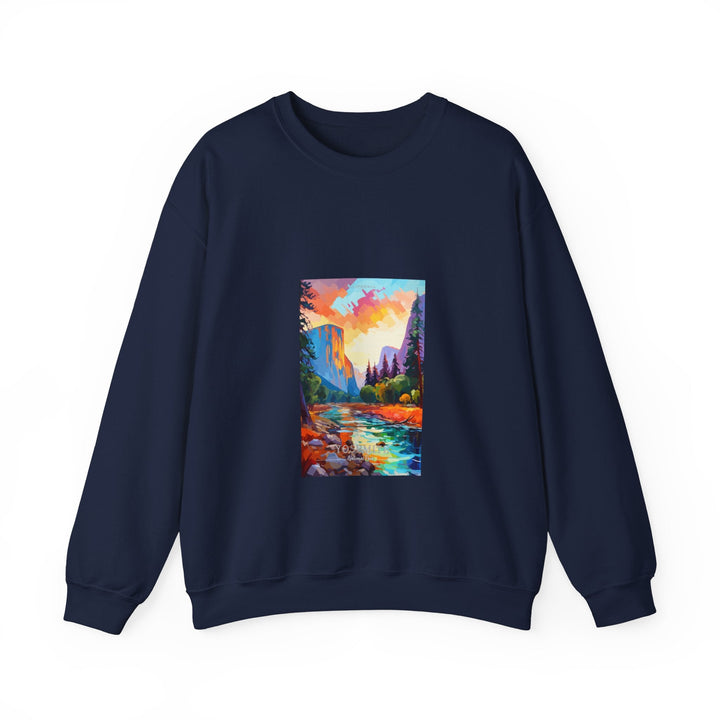 Yosemite National Park - Pop Art Inspired Crewneck Sweatshirt - My Nature Book Adventures