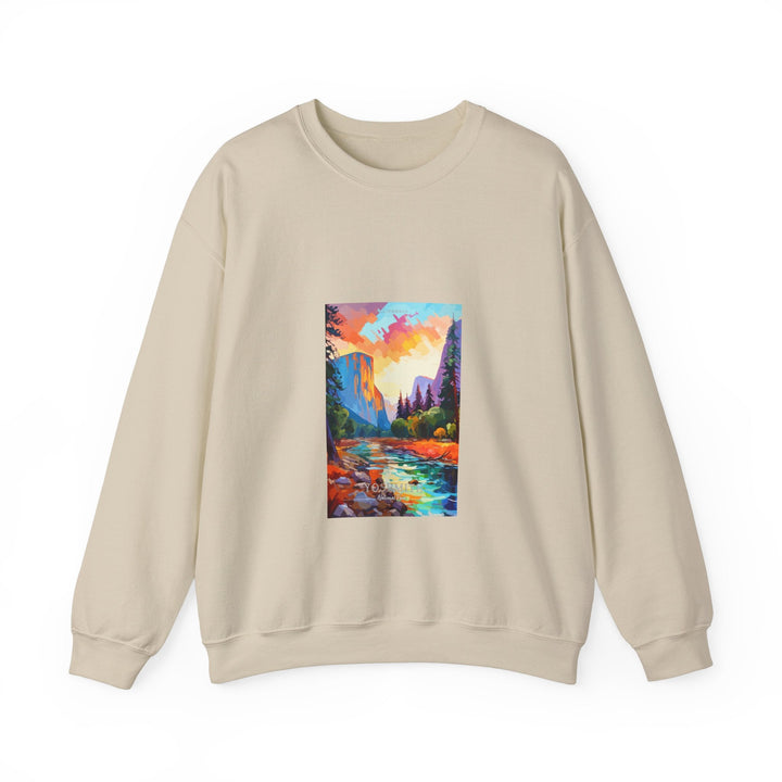 Yosemite National Park - Pop Art Inspired Crewneck Sweatshirt - My Nature Book Adventures