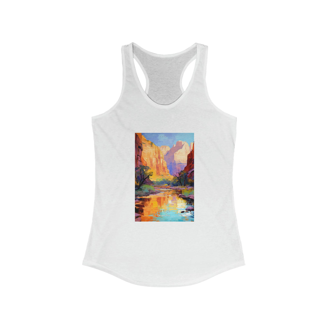 Zion National Park Women's Racerback Tank - My Nature Book Adventures