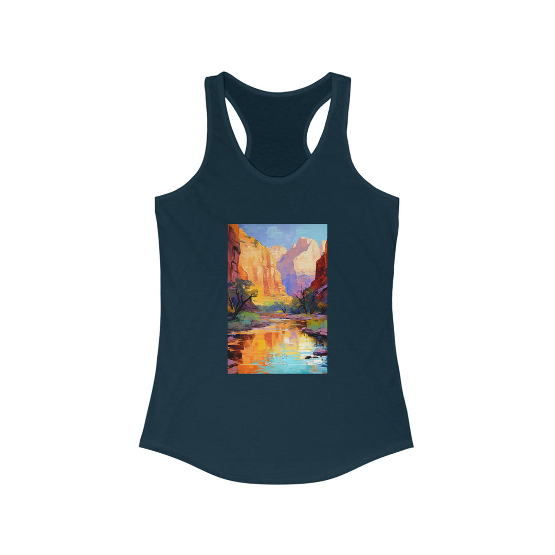 Zion National Park Women's Racerback Tank - My Nature Book Adventures